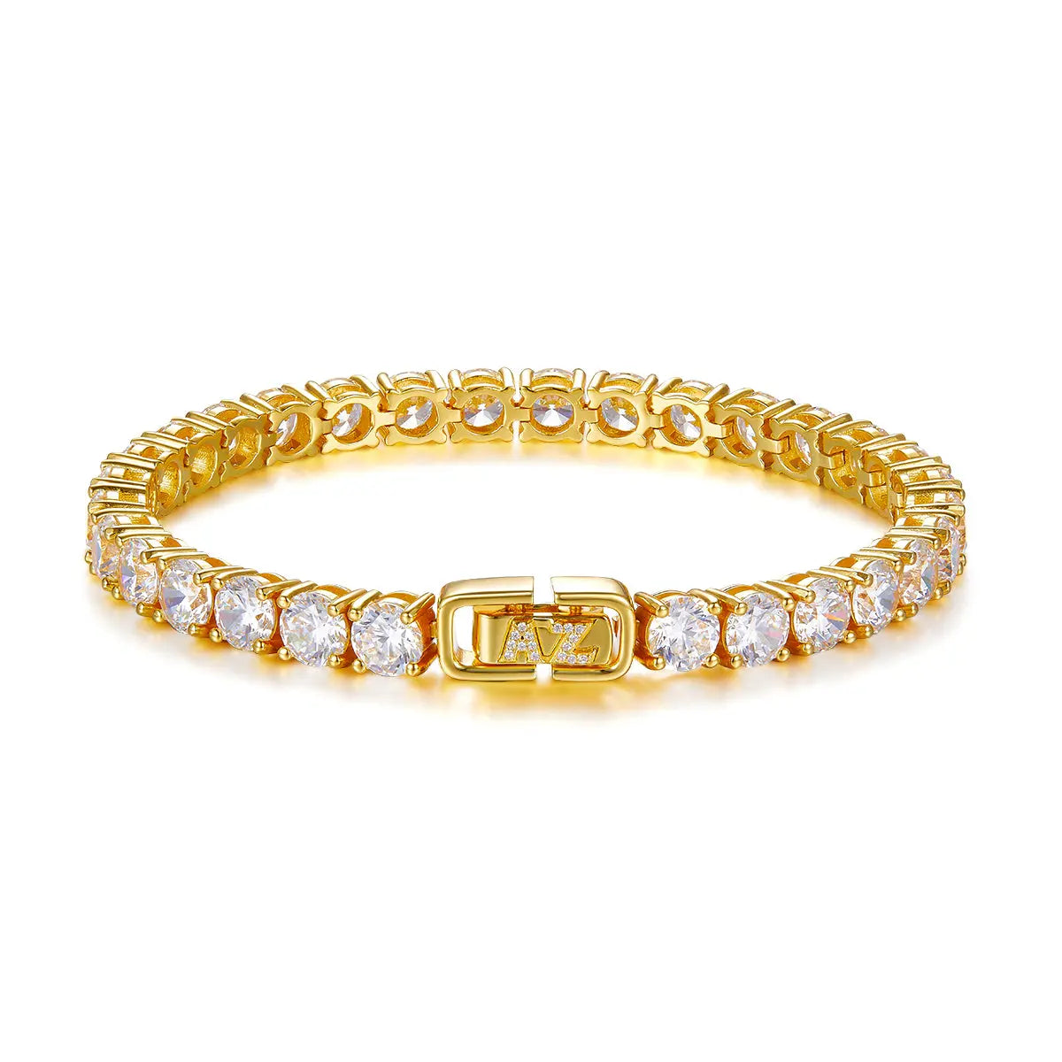 Luxe G Color 30 Carat Bracelet Four Prong in Gold