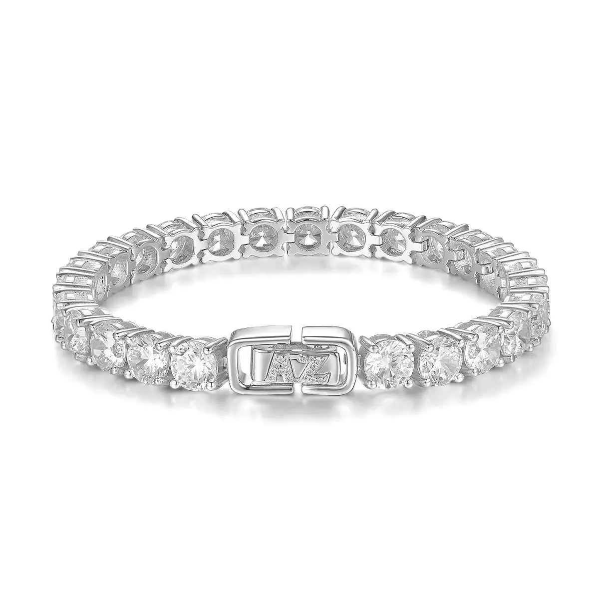 Luxe G Color 30 Carat Bracelet Four Prong in Platinum