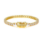 Luxe G Color 5 Carat Bracelet Four Prong in Gold