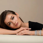 Luxe G Color 5 Carat Bracelet Four Prong in Gold
