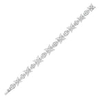 Lab Grown Multi-Cut Diamond Cluster Bracelet