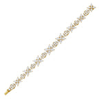 Lab Grown Multi-Cut Diamond Cluster Bracelet