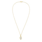 Lab Grown Marquise Diamond Bezel Pendant With Bail