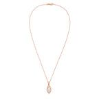 Lab Grown Marquise Diamond Bezel Pendant With Bail