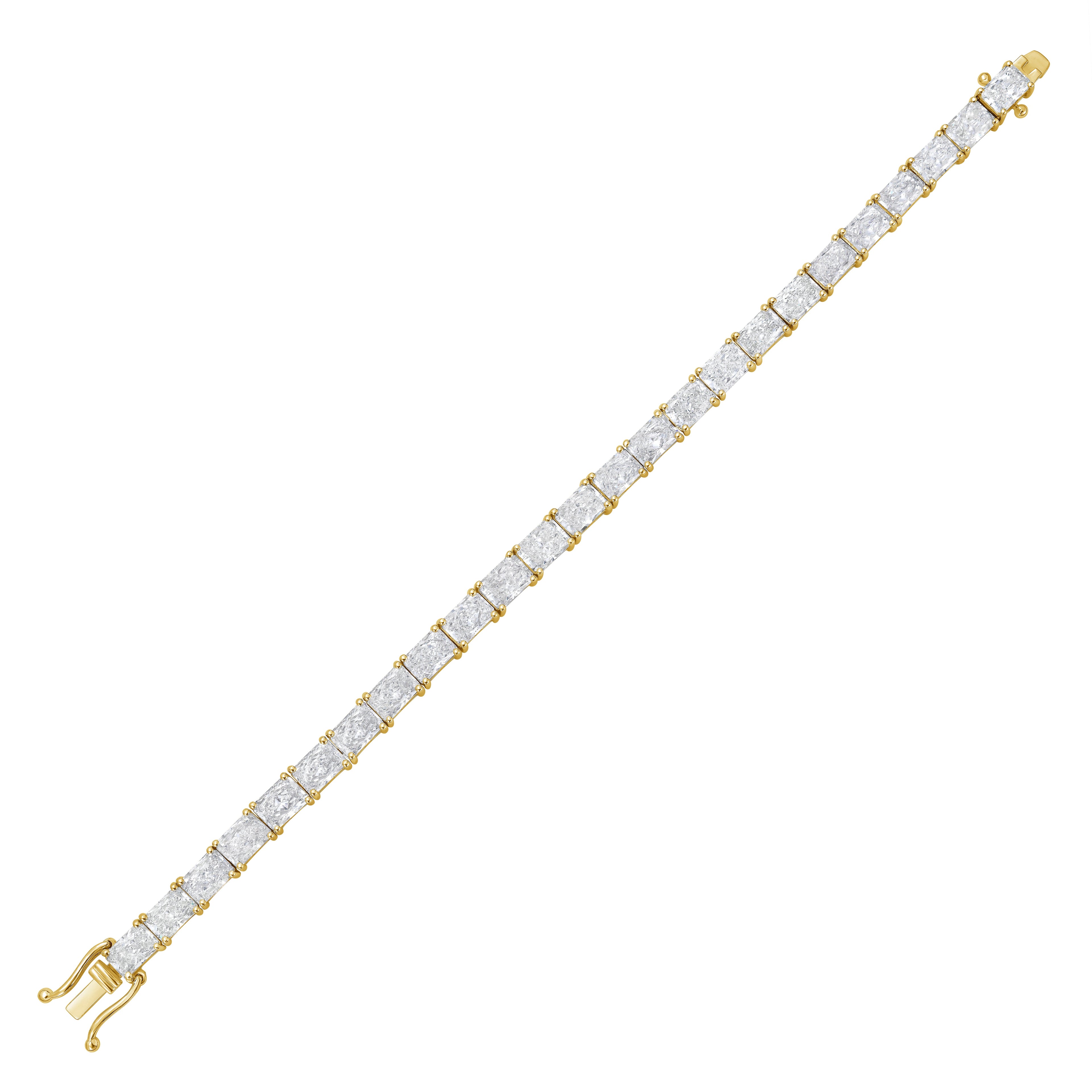 Lab Grown East-West Radiant Diamond Bracelet
