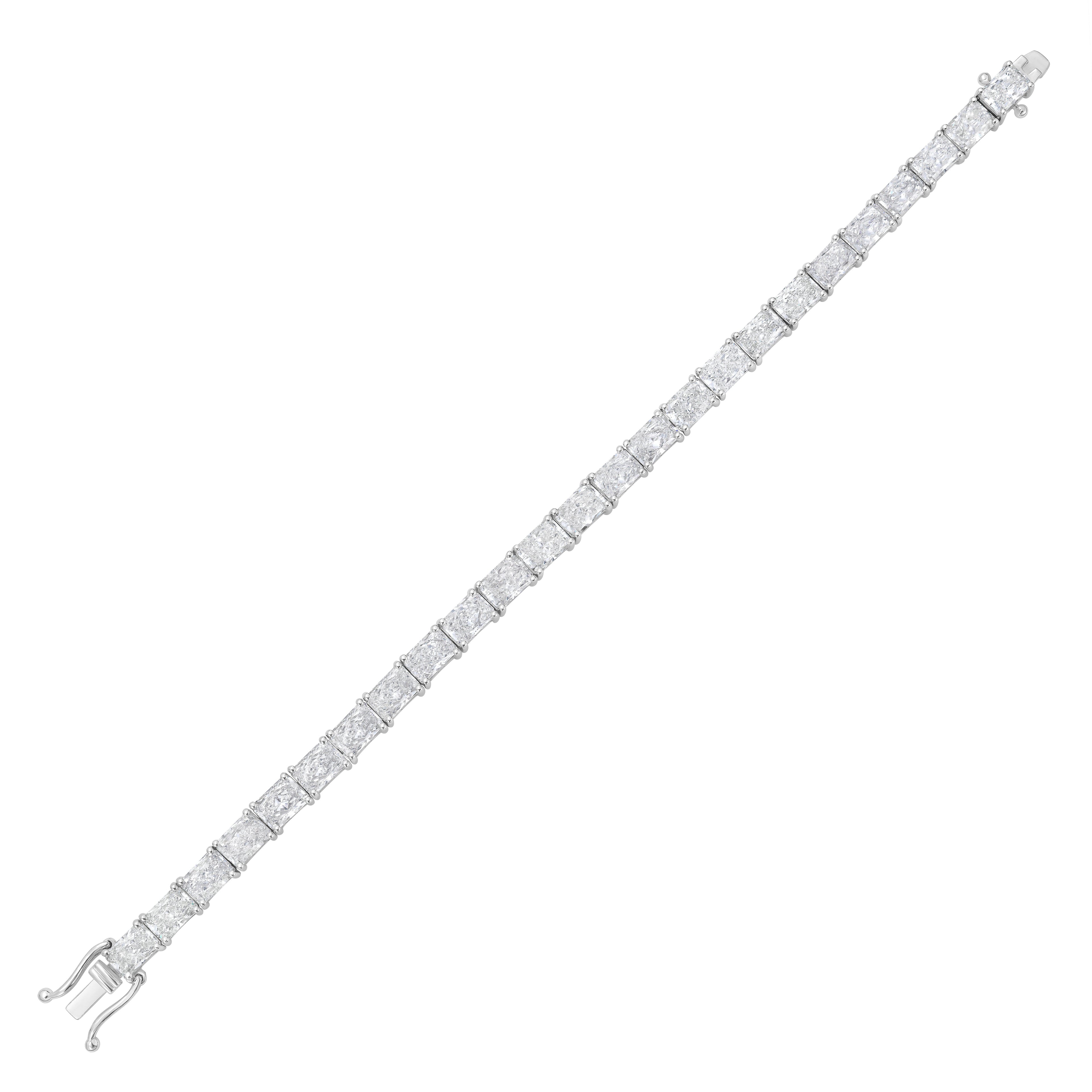 Lab Grown East-West Radiant Diamond Bracelet