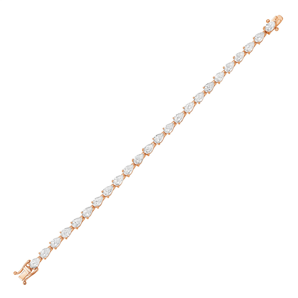 Lab Grown East-West Pear Diamond Bracelet