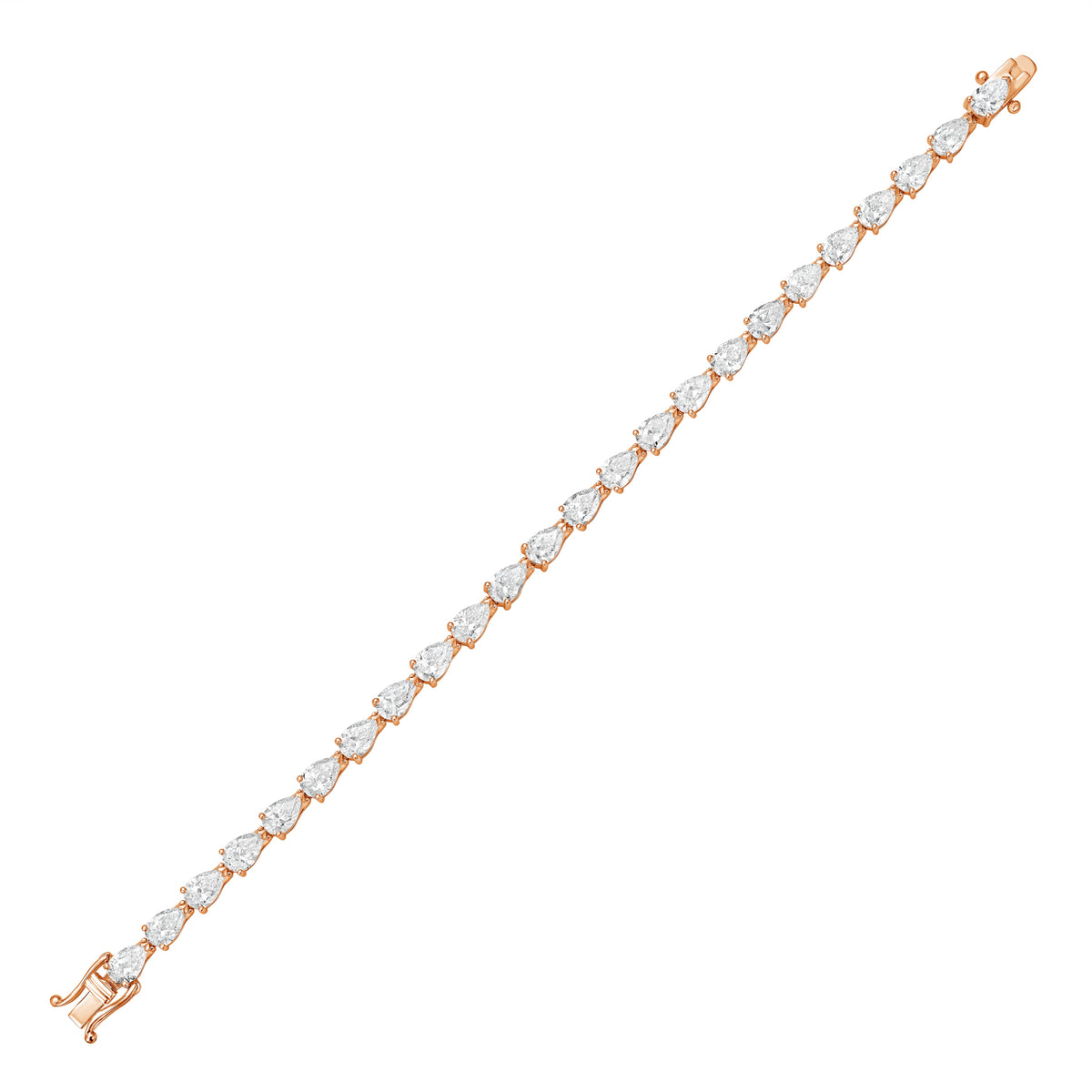 Lab Grown East-West Pear Diamond Bracelet