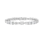 Lab Grown Multi-Cut Diamond Tennis Bracelet