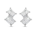 Lab Grown Emerald Diamond Earrings
