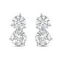 Lab Grown Round Diamond Earrings