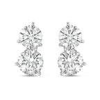 Lab Grown Round Diamond Earrings