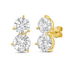Lab Grown Round Diamond Earrings