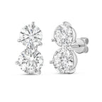 Lab Grown Round Diamond Earrings