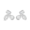 Lab Grown Multi-Cut Diamond Bezel Earrings