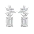 Lab Grown Multi-Cut Diamond Earrings