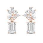 Lab Grown Multi-Cut Diamond Earrings