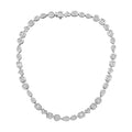 Lab Grown Multi-Cut Diamond Bezel Necklace
