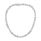 Lab Grown Multi-Cut Diamond Bezel Necklace