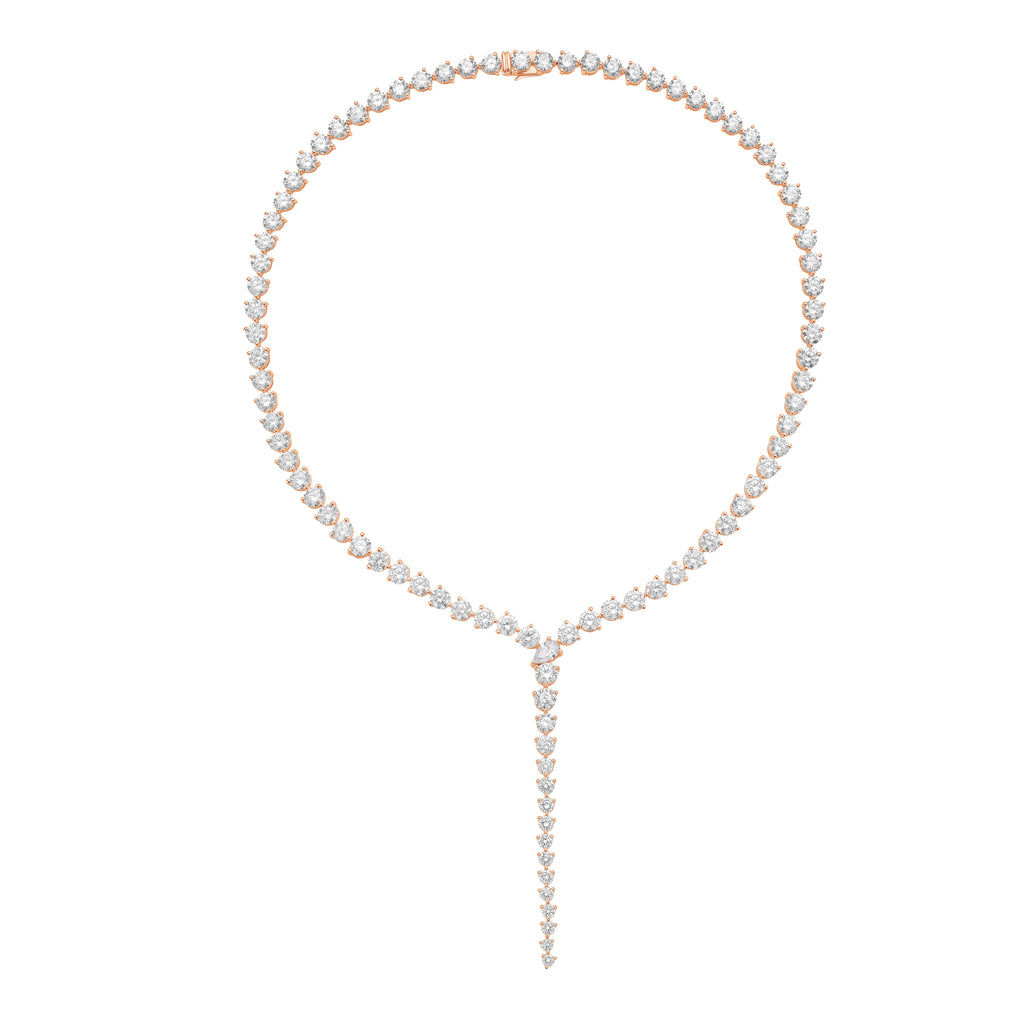 Lab Grown 37cts Lariat Necklace
