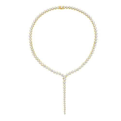 Lab Grown 37cts Lariat Necklace