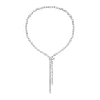 Lab Grown 55cts Lariat Necklace