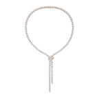 Lab Grown 55cts Lariat Necklace