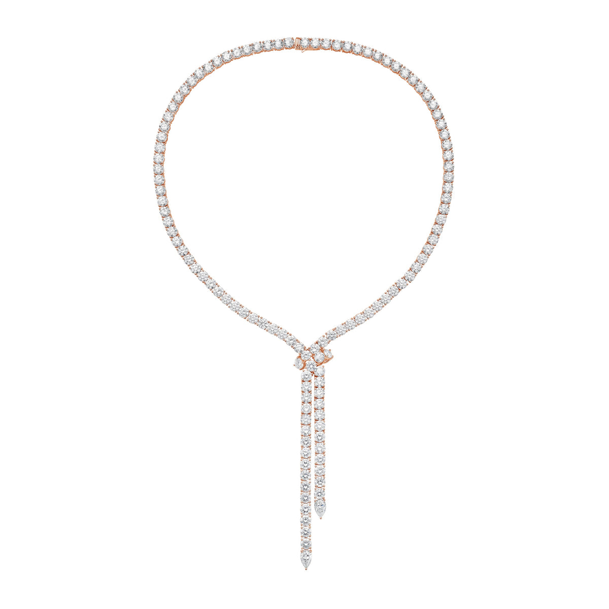 Lab Grown 55cts Lariat Necklace