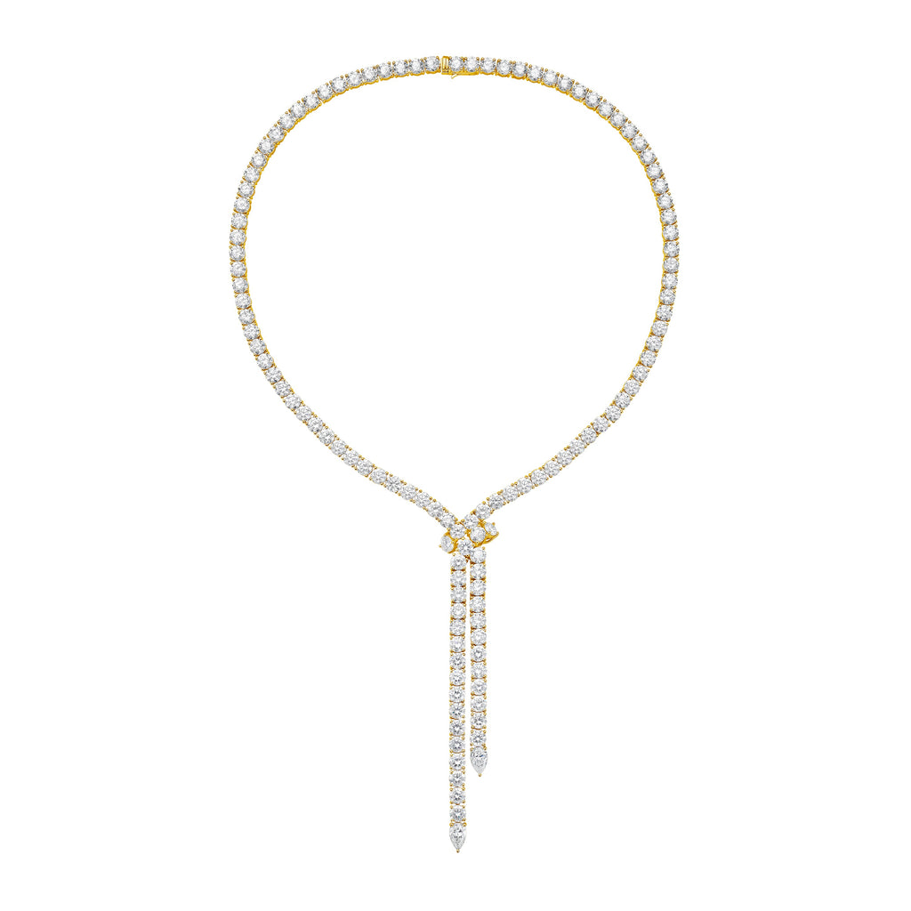 Lab Grown 55cts Lariat Necklace