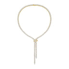 Lab Grown 55cts Lariat Necklace
