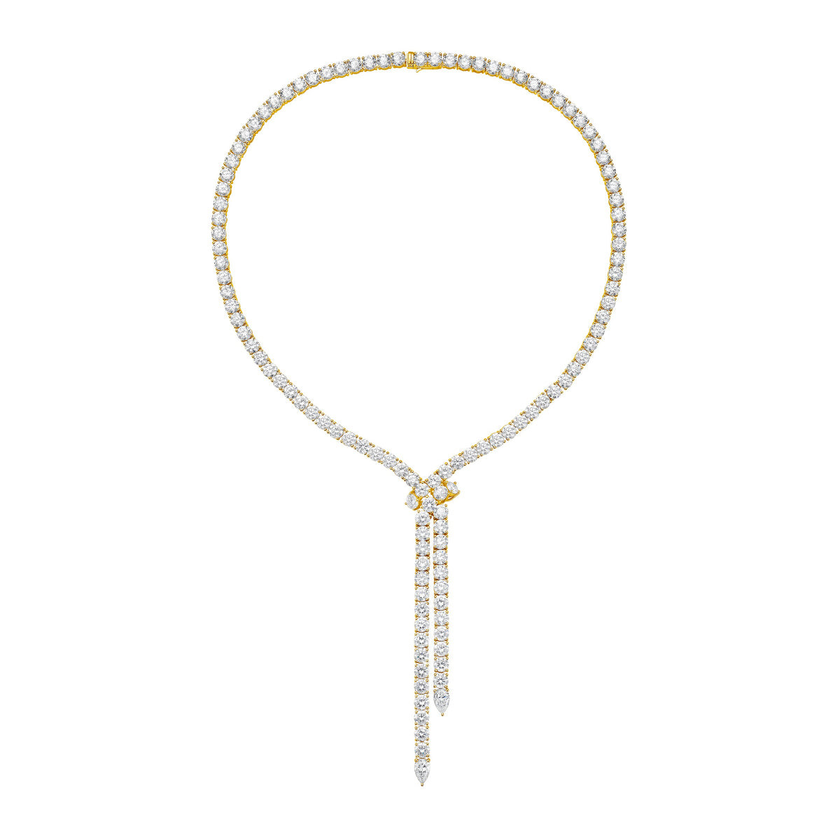 Lab Grown 55cts Lariat Necklace