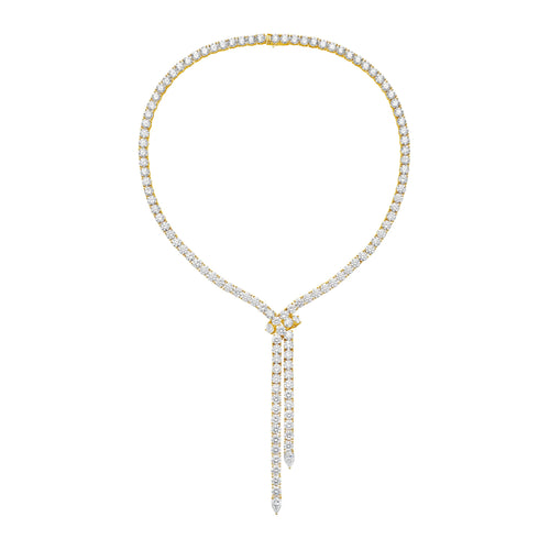 Lab Grown 55cts Lariat Necklace