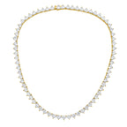 Lab Grown Heart Diamond Tennis Necklace