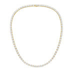 Lab Grown Radiant Cut Diamond Tennis Necklace