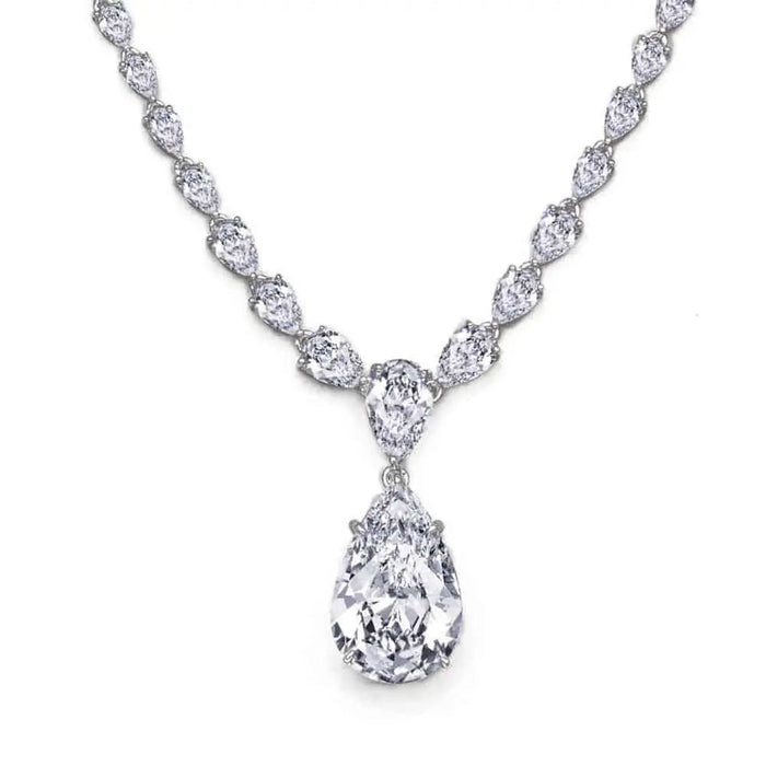 Madonna Pear Shaped Statement Necklace by Kathy Hilton
