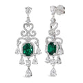 Magnificent Mile Statement Earrings in Emerald