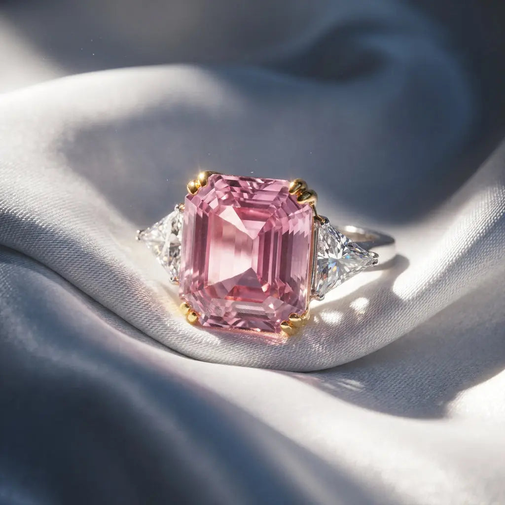 Malibu 12 Carat Argyle Pink Crystalline Ring