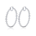 Manhattan Hoop Earrings in Platinum