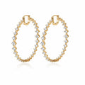 Manhattan Hoop Earrings in Yellow Gold