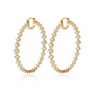 Manhattan Hoop Earrings in Yellow Gold