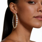 Manhattan Hoop Earrings in Yellow Gold