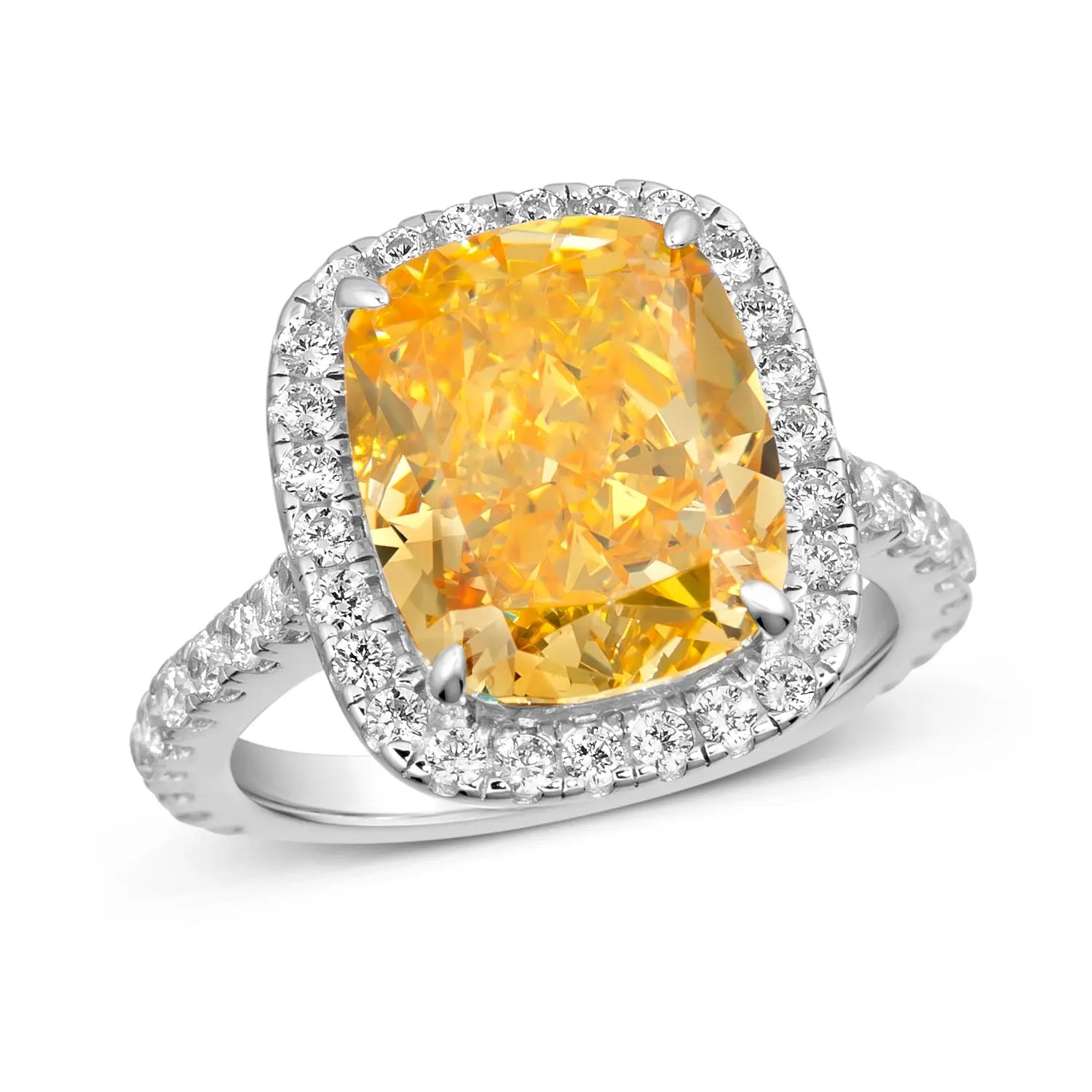 Marcella 5 Carat Ring in Yellow Crystalline