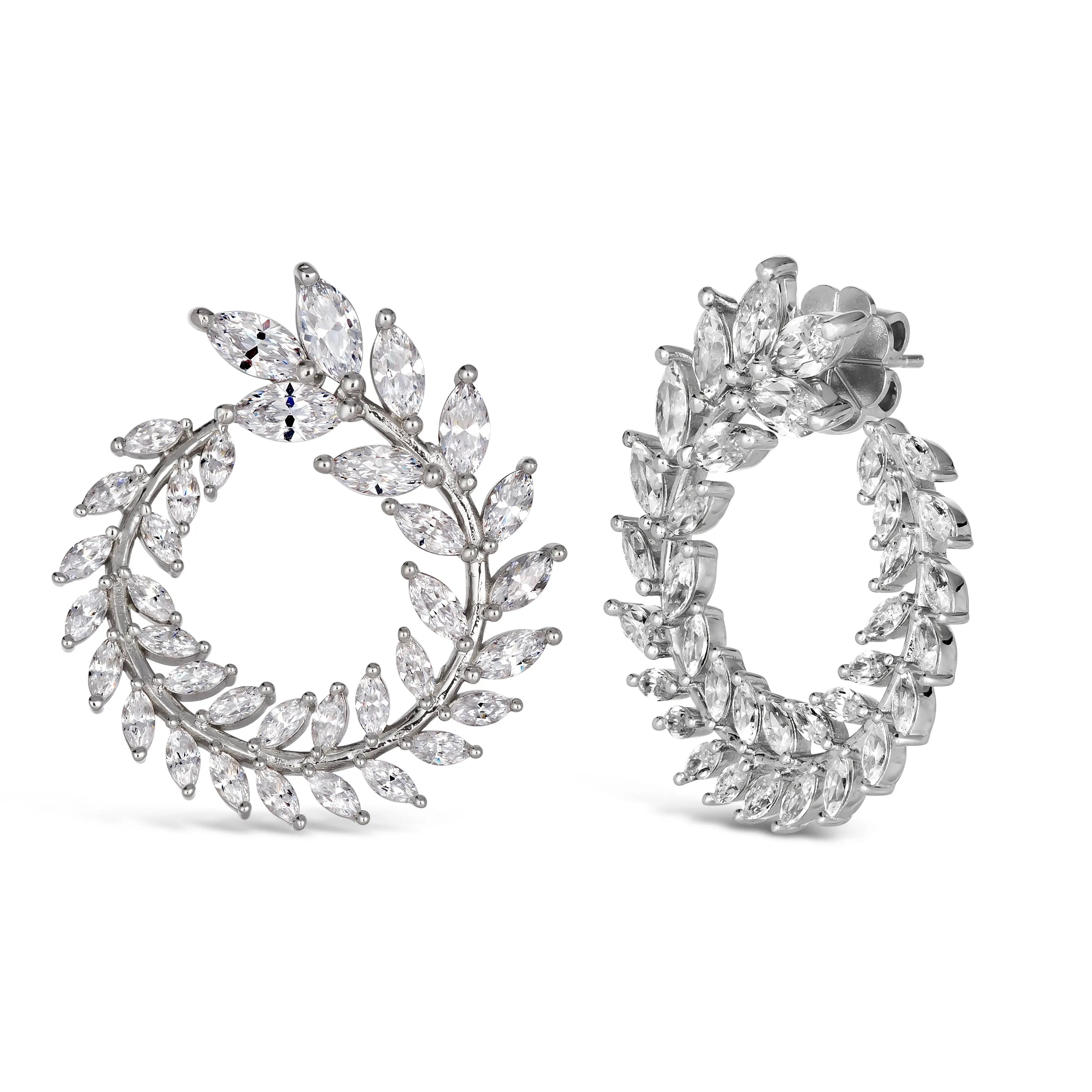 Marquise Wreath 8 Carat Earrings
