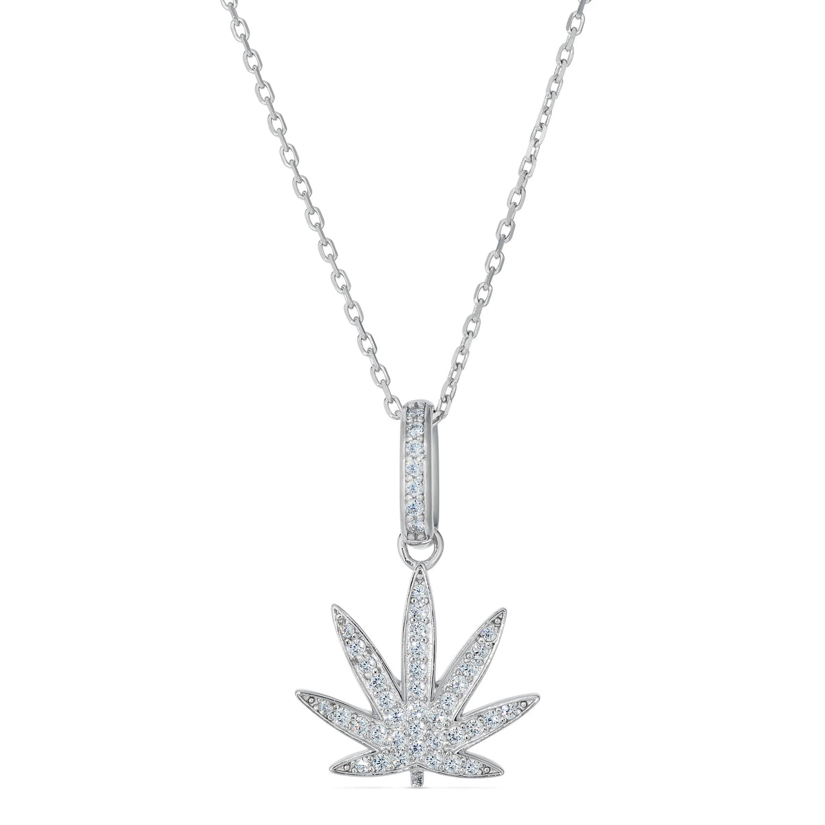 Mary Jane Necklace in Platinum