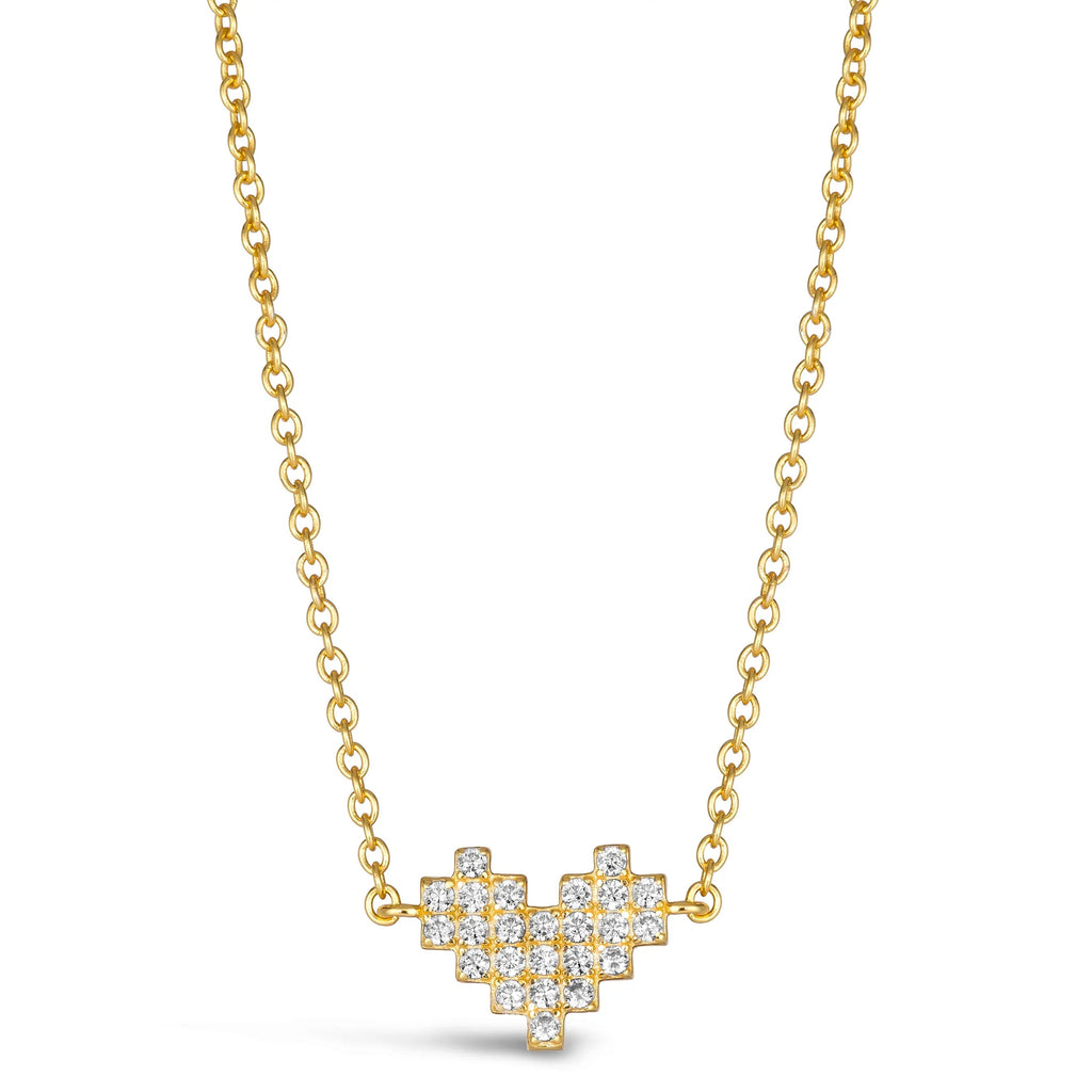 Matrix Heart Necklace