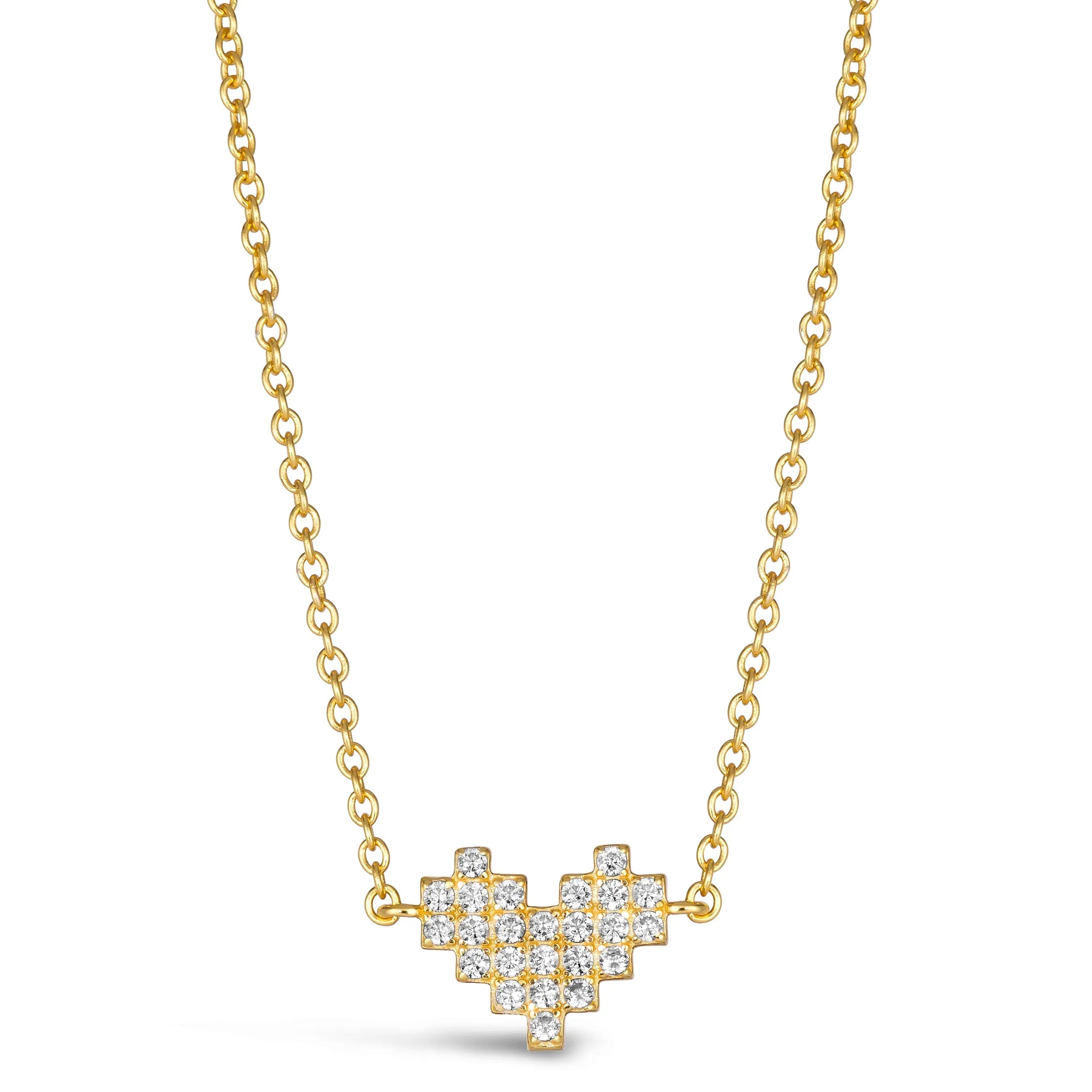 Matrix Heart Necklace
