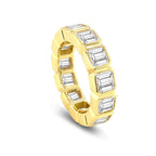 Men's 6.5 Carat Asscher Ring in Gold