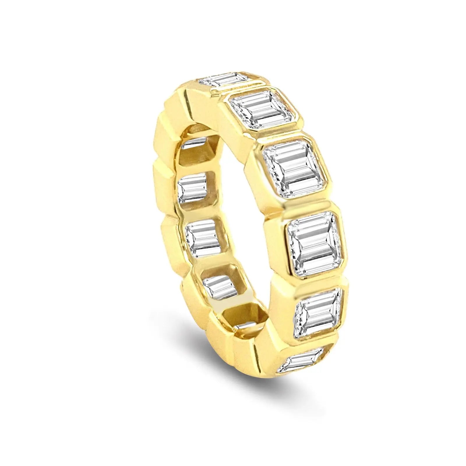 Men's 6.5 Carat Asscher Ring in Gold
