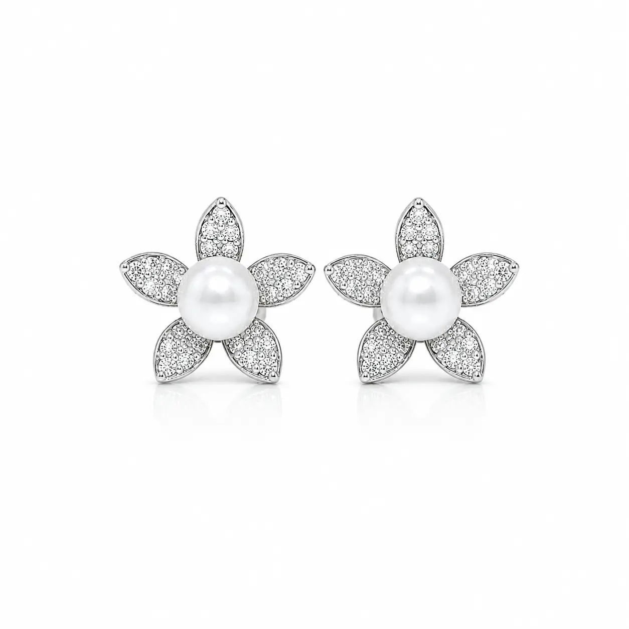 Mother of Pearl Bloom Studs by AZ Essentials