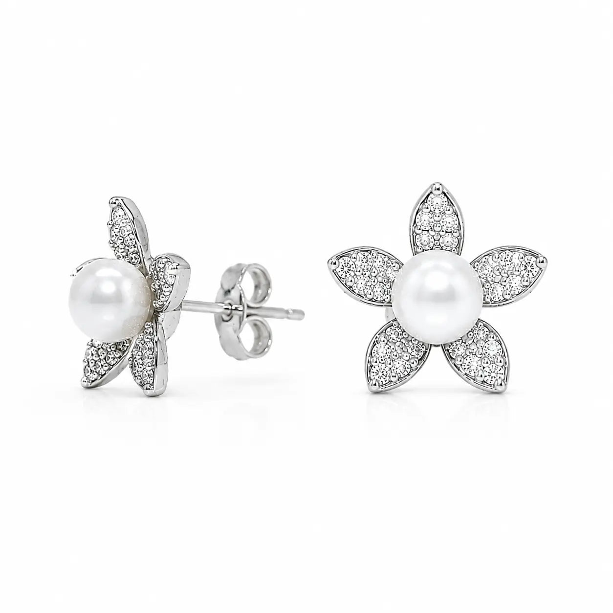 Mother of Pearl Bloom Studs by AZ Essentials